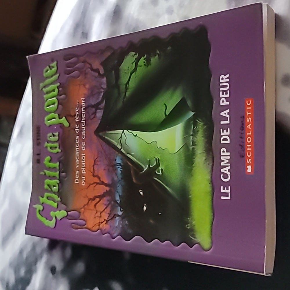 (chair de poule livre)Goosebumps Book(le camp de la peur (French version